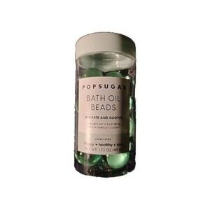 PopSugar Bath Oil Beads Eucalyptus  New 1.73 oz‎ each Turquoise